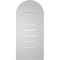 Ekena Millwork Round Top Surface Mount PVC Gable Vent: Functional, w/ 3-1/2"W x 1"P Standard Frame, 14"W x 30"H GVPRT14X3001SF - alternate 3